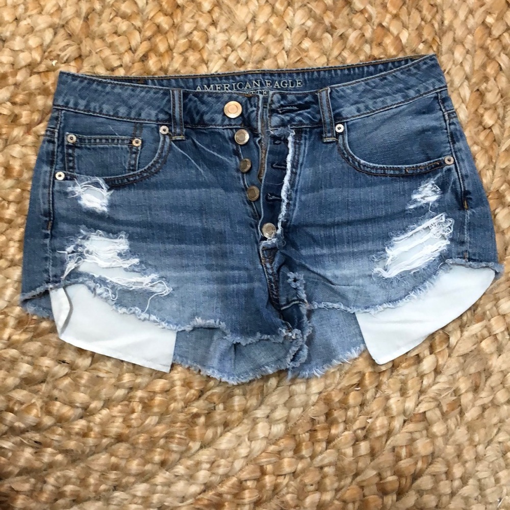 Blue jean shorts